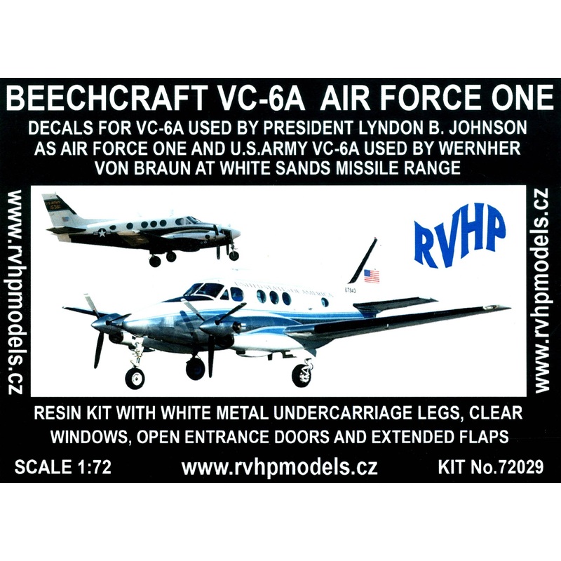 1/72 Beechcraft VC-6A Air Force One