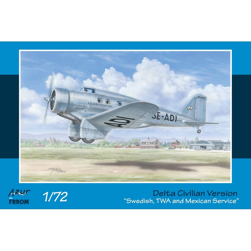 1/72 Northrop Delta Civilian Version - Swedish, TWA and Mexican Service