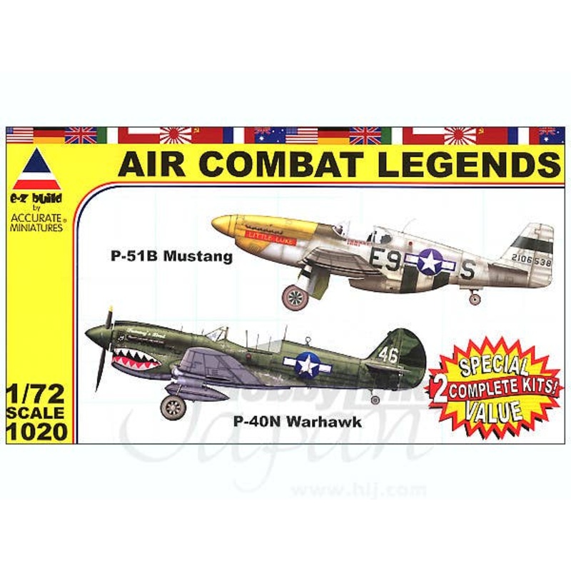 1/72 Air Combat Legends: P-51B Mustang & P-40N Warhawk