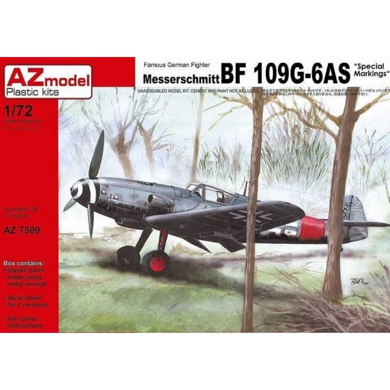 1/72 Bf-109G-6AS Special Marking (JG2 Black Paint NJGr.10 Undersurface Black Painting Others)