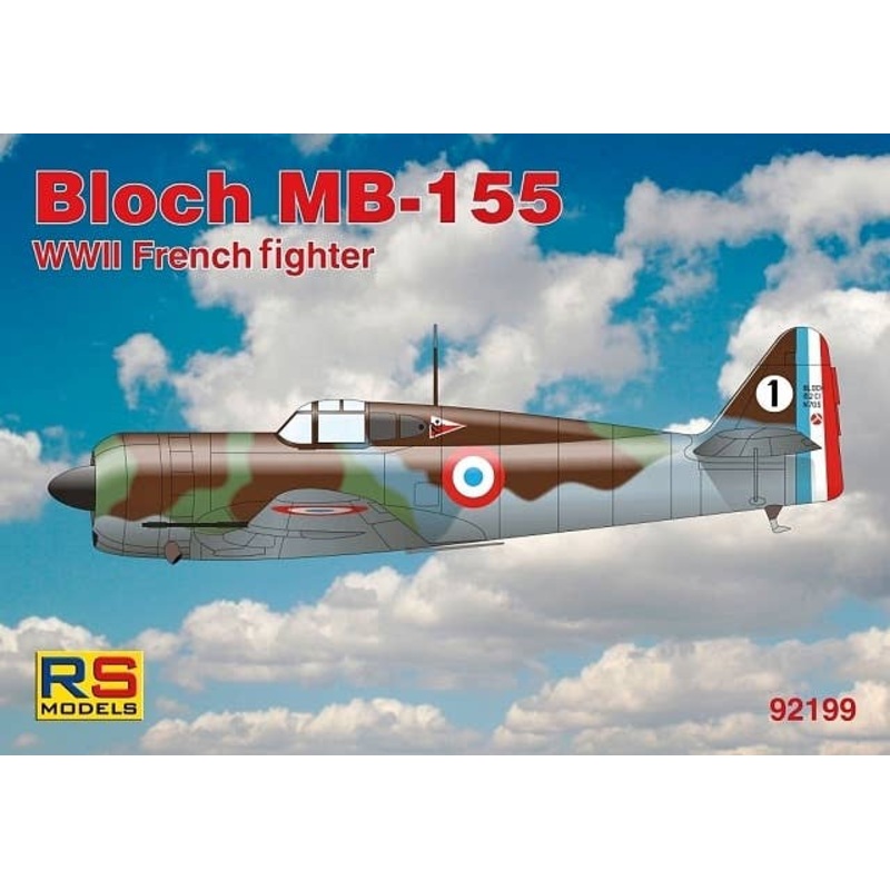 1/72 Bloch MB-155 WWII French Fighter