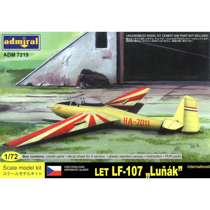 1/72 Czechoslovak Aerobatic Glider LET LF-107 "Lunak" International