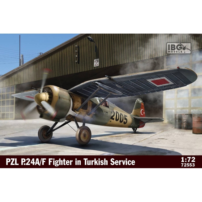 1/72 PZL P.24A / F Gull Wing Fighter Turkish Military Specification