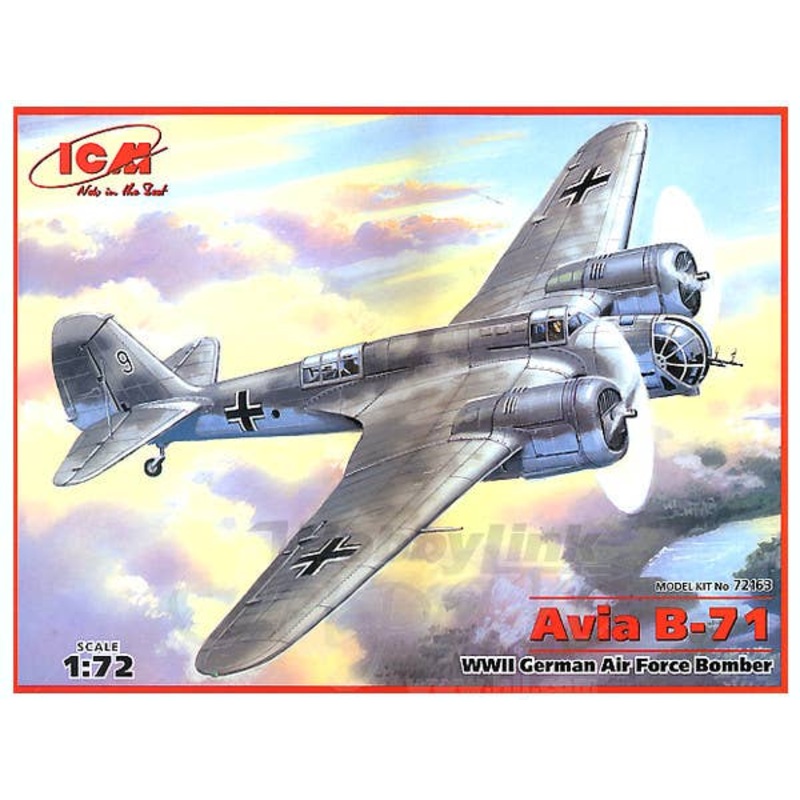 1/72 Avia B-71 Bomber WWII German Air Force Bomber