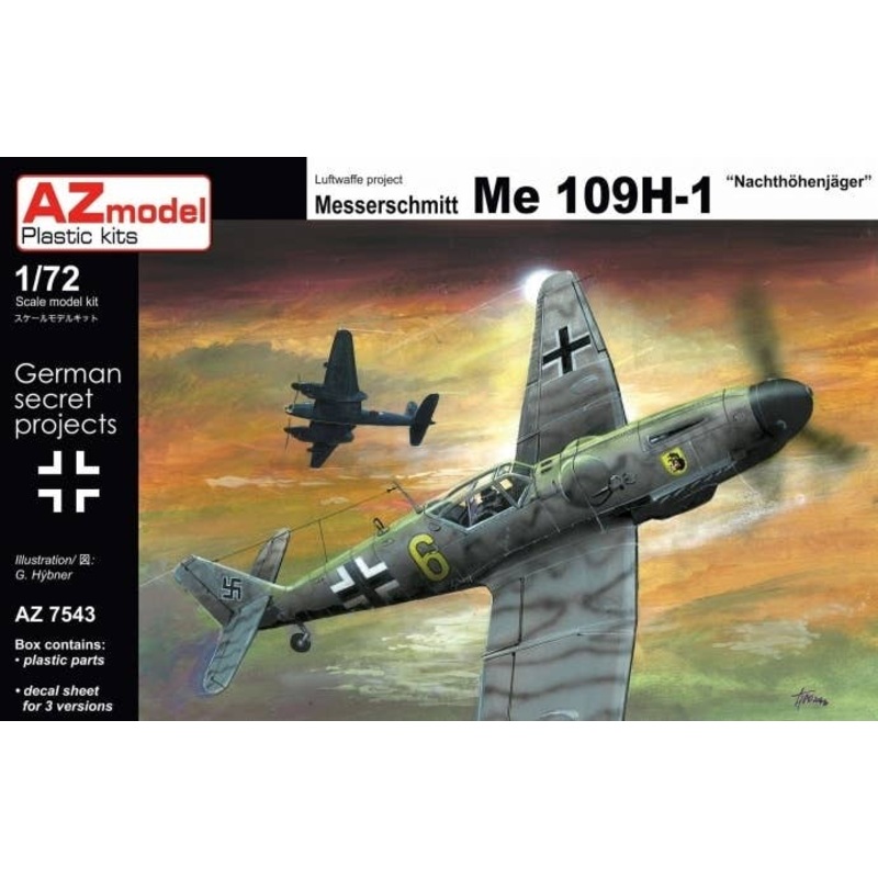 1/72 Messerschmitt Me109H-1 Nachthohenjaeger