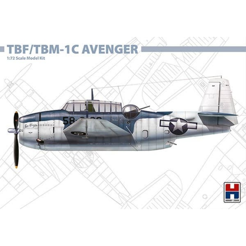 1/72 TBF/TBM-1C Avenger (featuring Hasegawa parts)