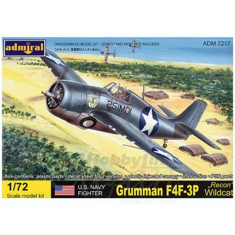 1/72 U.S.N Grumman F4F-3P