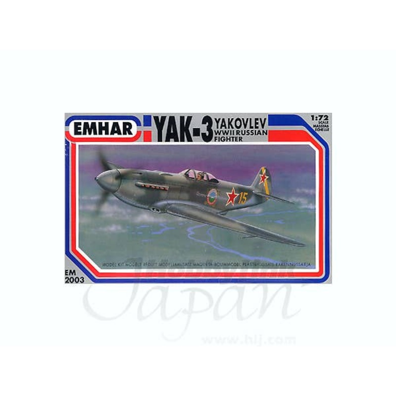 1/72 Yak-3 Yakovlev WWII Russian Fighter