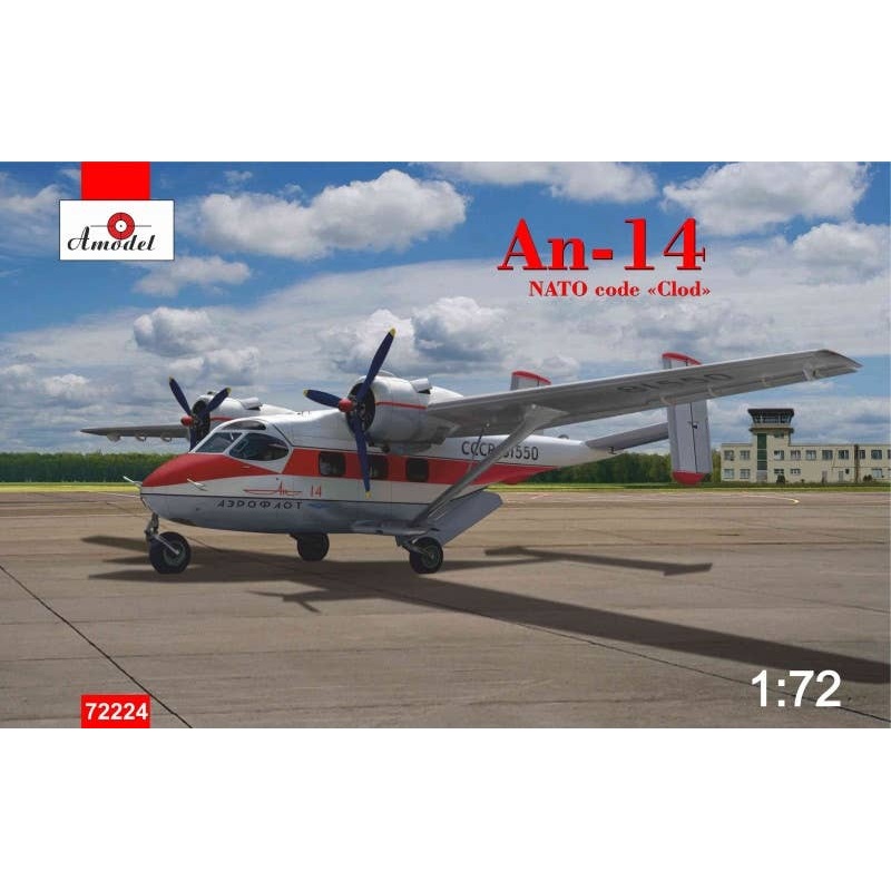 1/72 Antonov An-14 NATO Code Clod Aeroflot Red