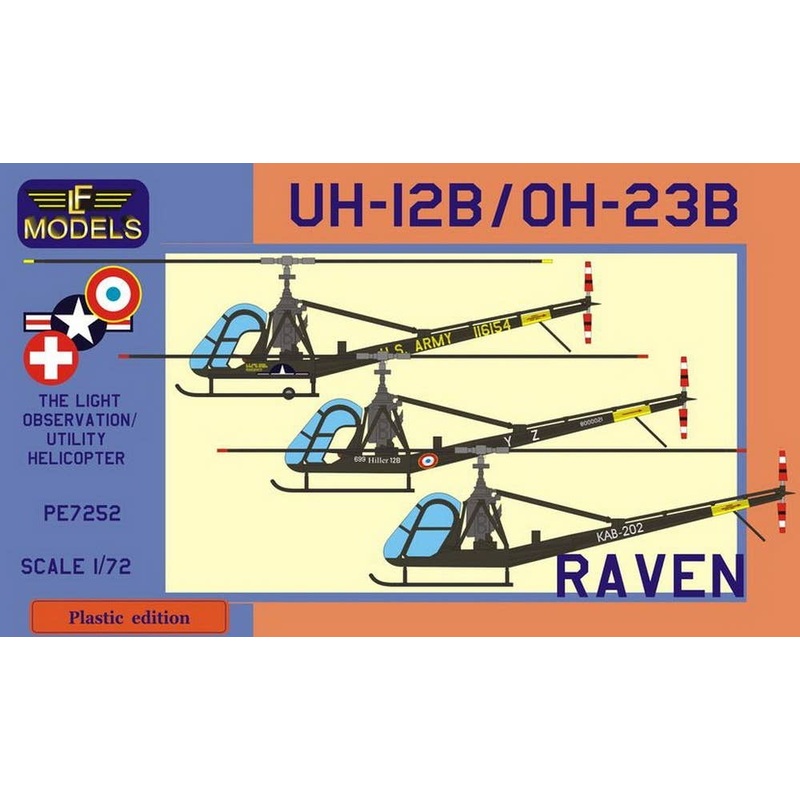1/72 Hiller UH-12B/OH-23B Raven (Korean war, French AF, Swiss AF)