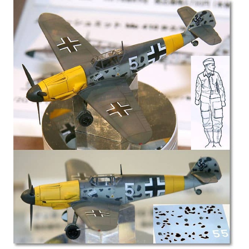 1/72 Messerschmitt Bf109F-4 w/Barkhorn