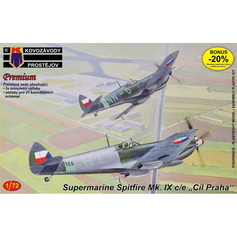 1/72 Spitfire Mk.IXC/E Praha 3kit Set