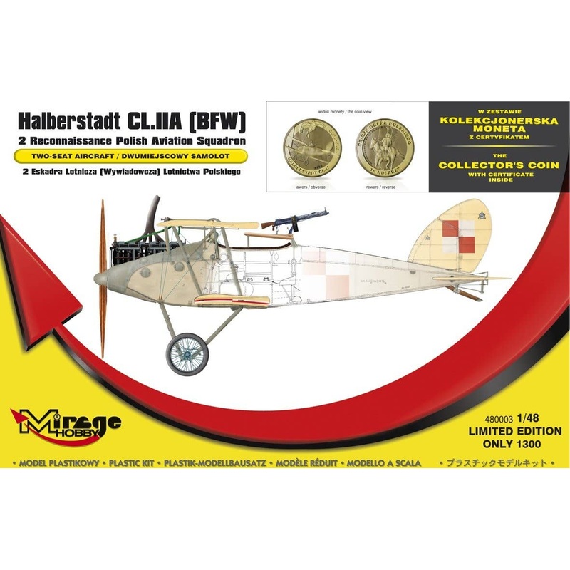 1/48 Halberstadt CL.IIA (Bfw) 2 Reconnaissance Polish Aviation Squadron [Set with The Collector's Coin]