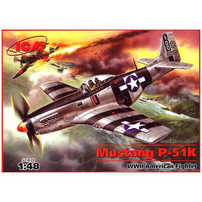 1/48 Mustang P-51K WWII American Fighter
