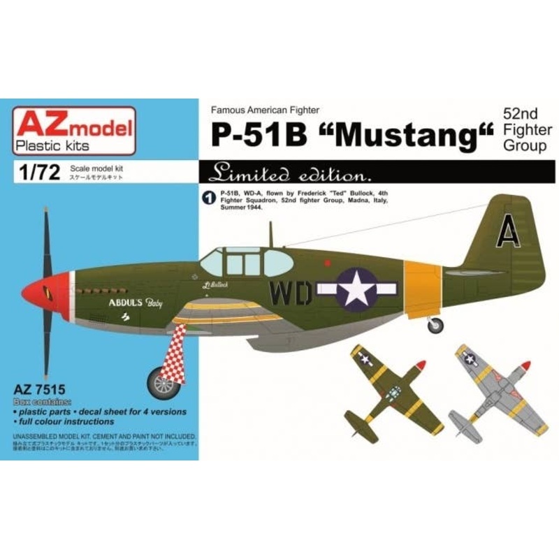 1/72 P-51B "Mustang" 52nd Fighter Group