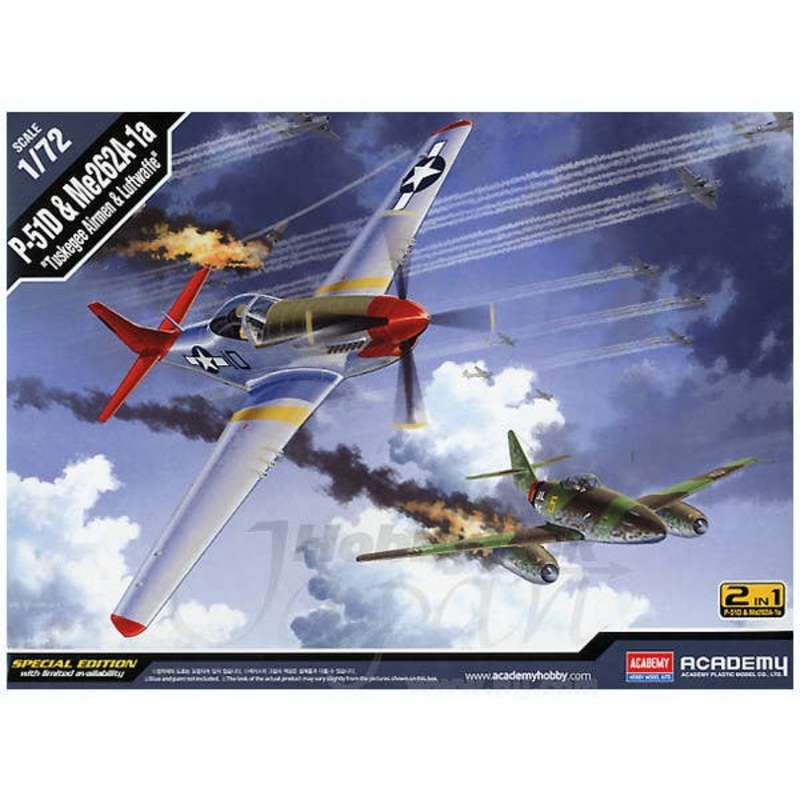 1/72 P-51D & Me262A-1a Tuskegee Airmen & Luftwaffe 2-in-1 Special Ed.