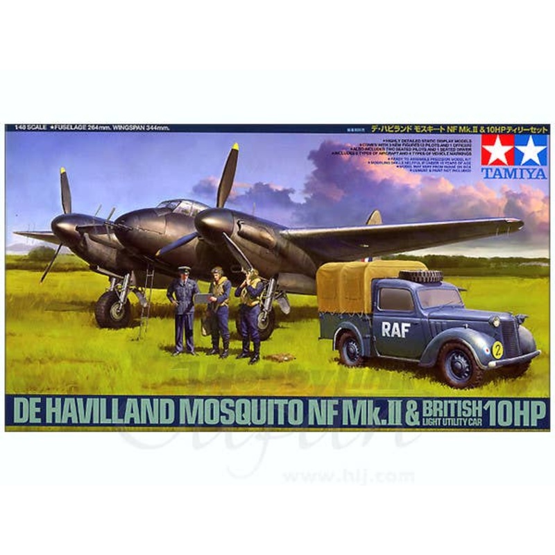 1/48 De Havilland Mosquito NF Mk.II & British Light Utility Car 10HP
