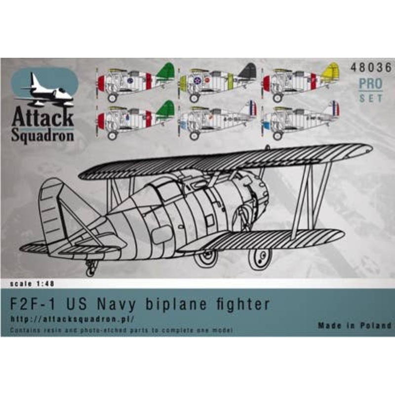 1/48 F2F US Navy Biplane Fighter Resin Full Kit