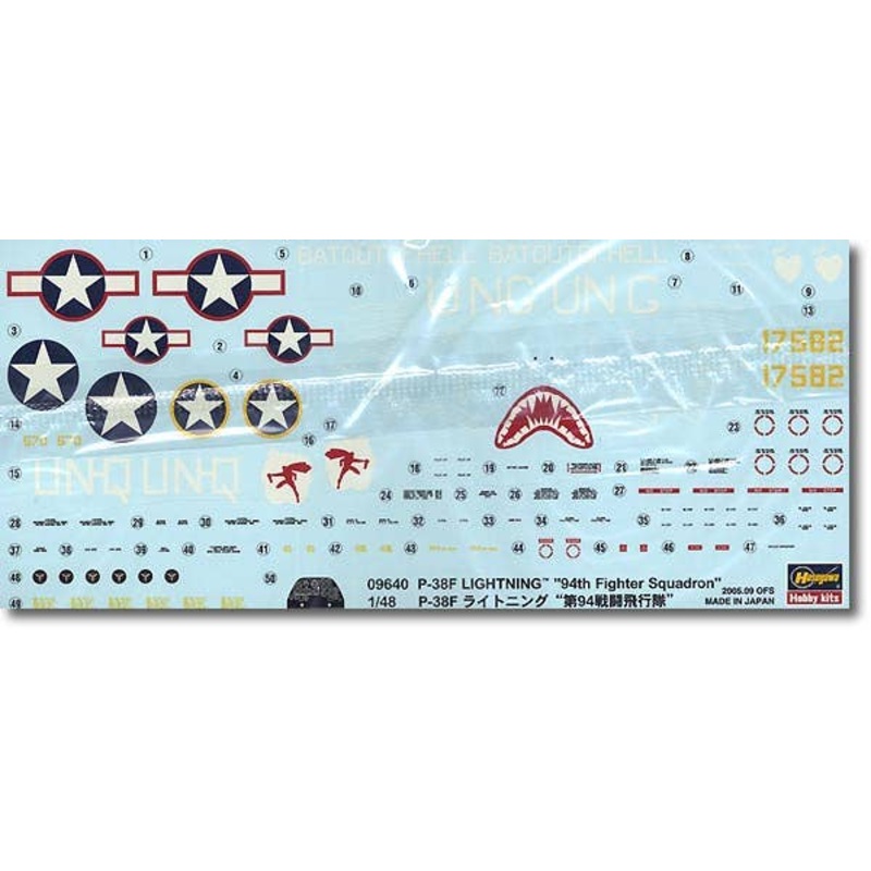 1/48 P-38F Lightning 94th Fighter Squadron