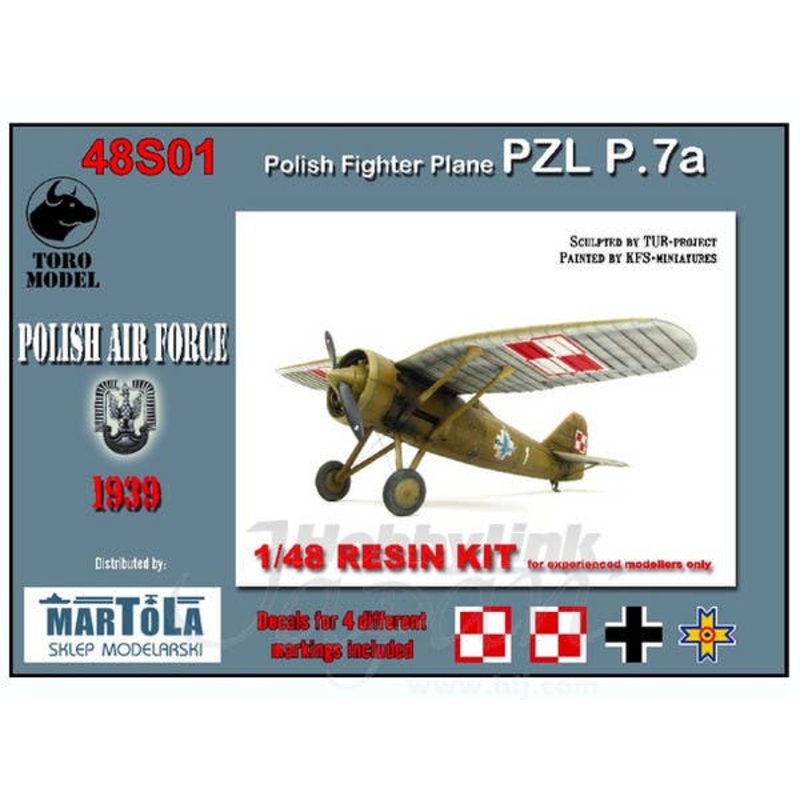 1/48 Polish Fighter Plane PZL P.7a