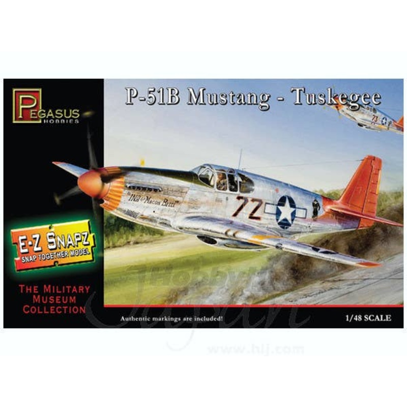 1/48 E-Z Snapz P-51B Mustang - Tuskegee