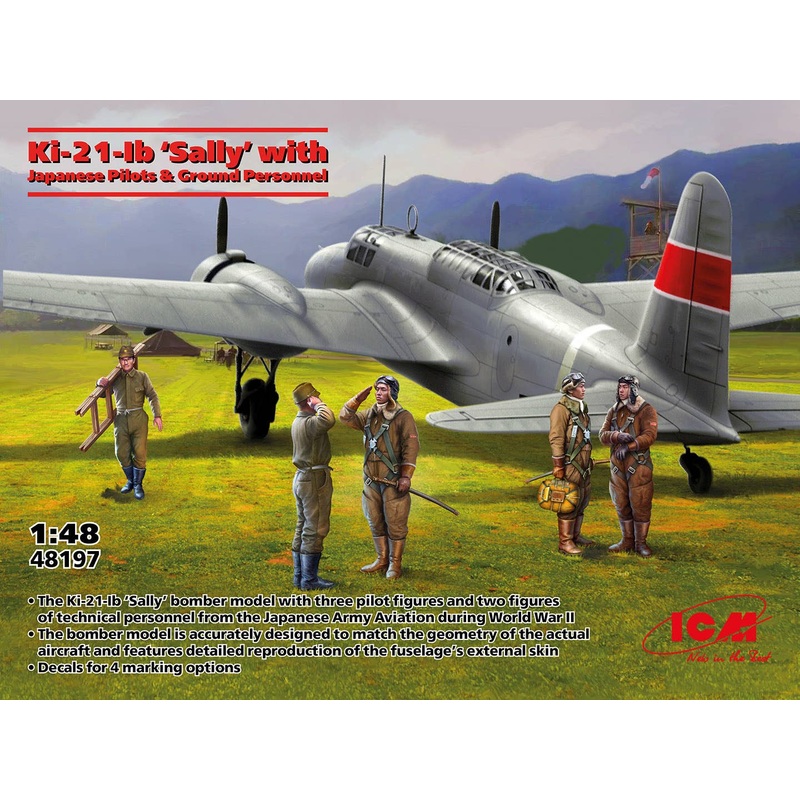 1/48 Ki-21-Ib Sally with Japanese Pilots and Ground Personnel
