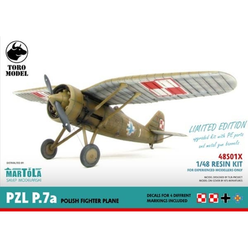 1/48 Polish Air Force Pzl P.7A Fighter Full Resin Kit (Limited Edition)