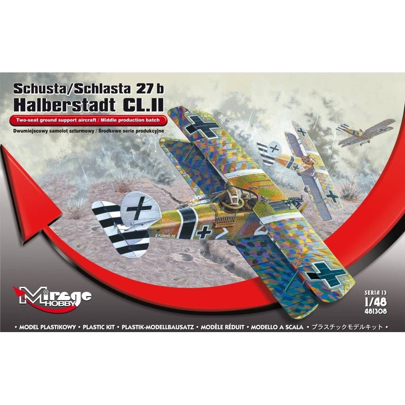 1/48 Schusta/Schlasta 27 B Halberstadt CL.II (Two-Seat Ground Support Aircraft / Middle Production Batch)