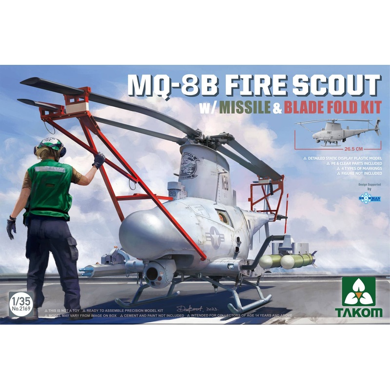 1/35 M8-QB Fire Scout w/Missile & Blade Fold Kit