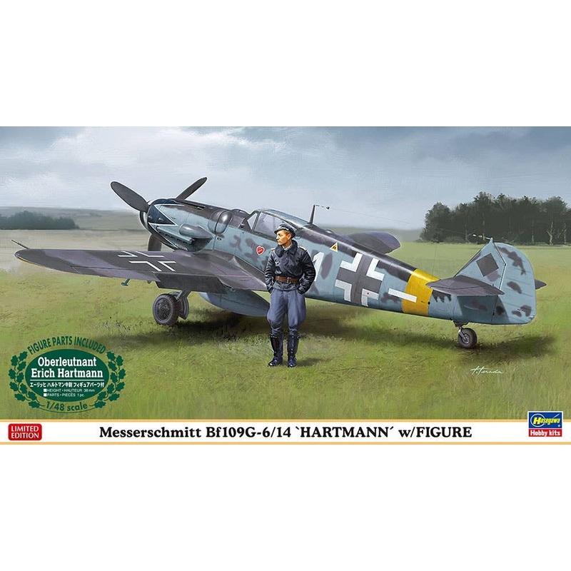 1/48 Messerschmitt Bf109G-6/14 "Hartmann" w/Figure