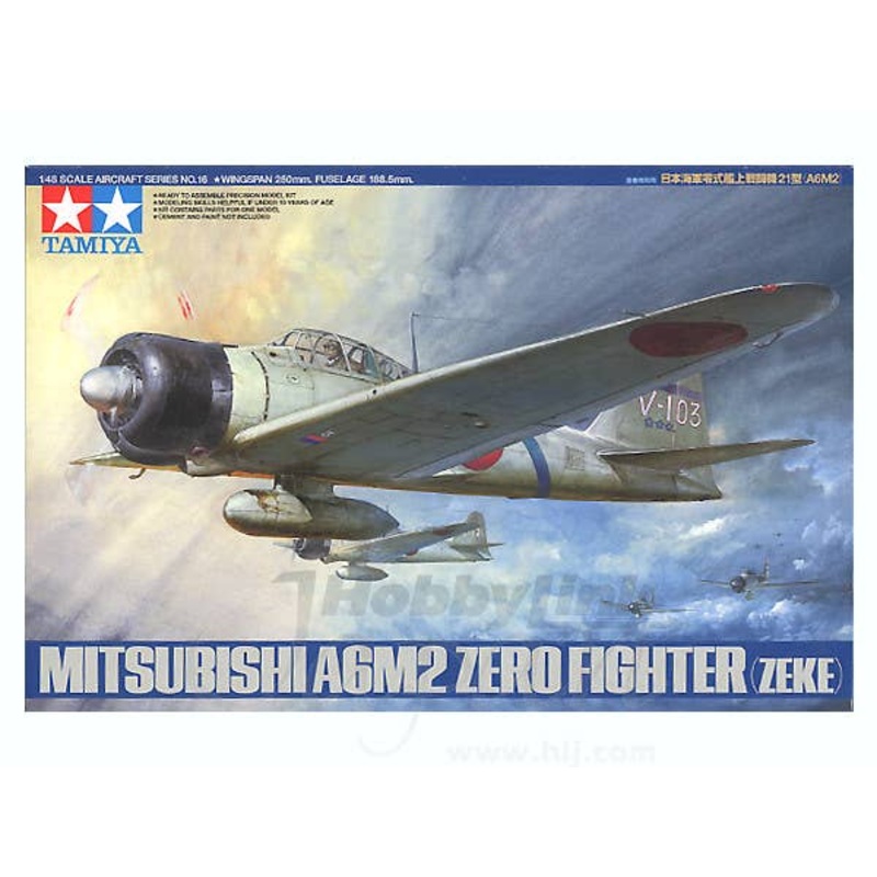1/48 Mitsubishi A6M2 Type 21 Zero (Zeke) Fighter