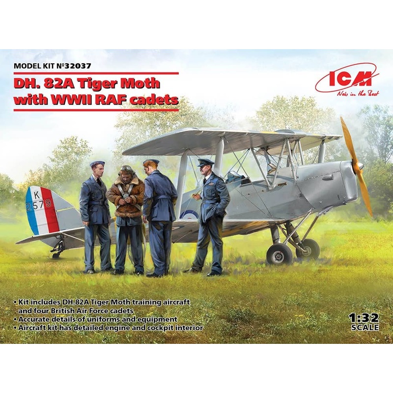 1/32 De Havilland D.H82A Tiger Moth w/RAF Cadets