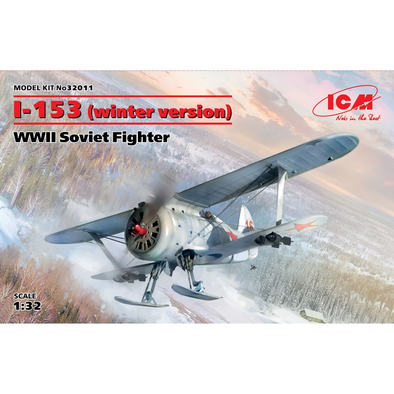 1/32 I-153 Chaika (Winter Version) WWII Soviet Fighter