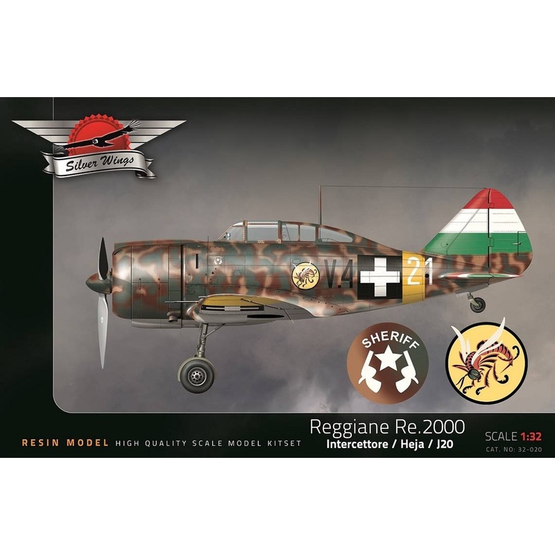 1/32 Reggiane Re.2000 with Decal (Italian Air Force Interceptor/Hungarian Air Force Heja/Swedish Air Force J20)