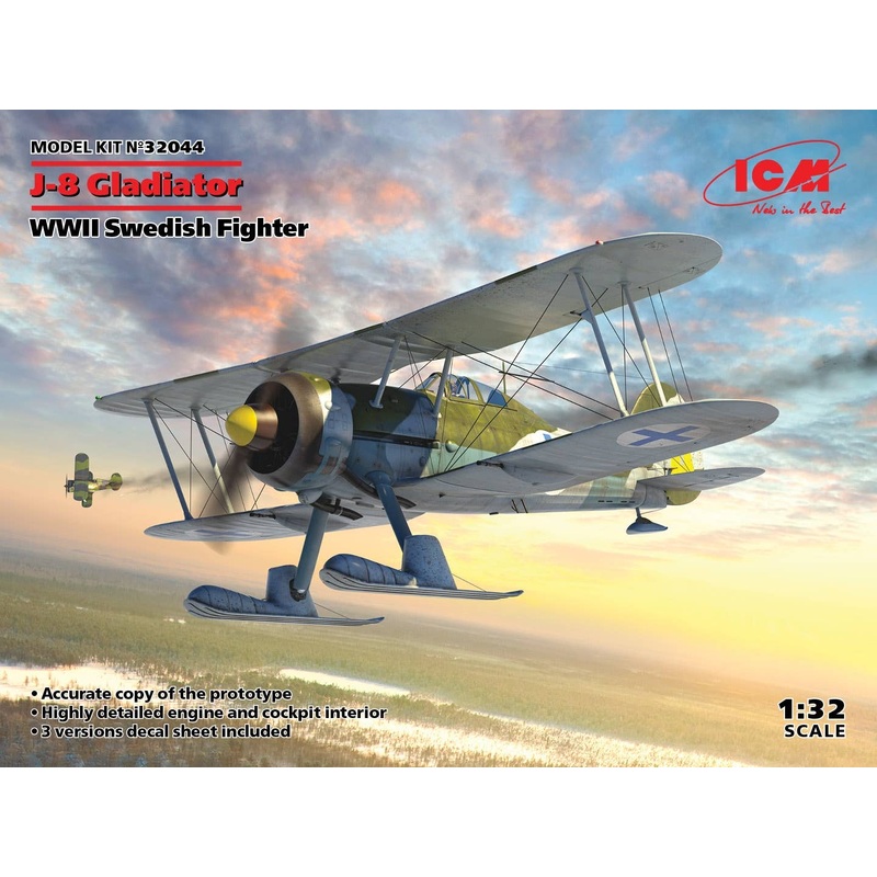 1/32 Swedish Air Force J-8 Gladiator