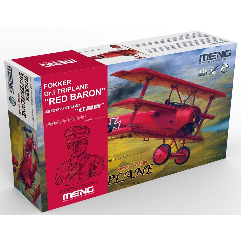 Fokker Dr.I Fighter Red Baron (1/10 With Resin Bust)