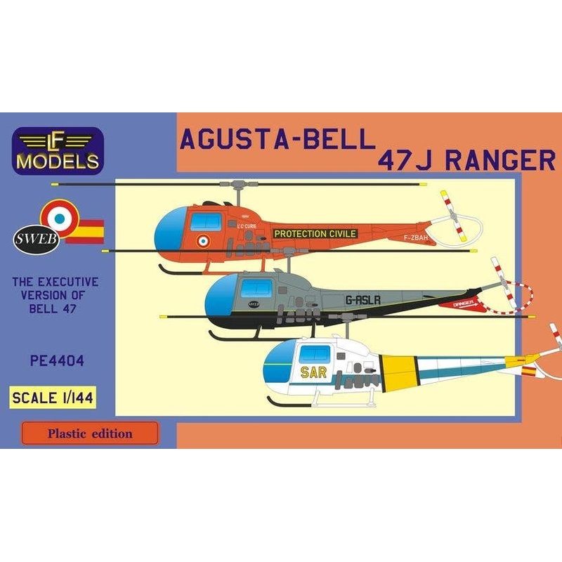 1/144 Agusta-Bell 47J Ranger (France, UK, Spain) (2in1)