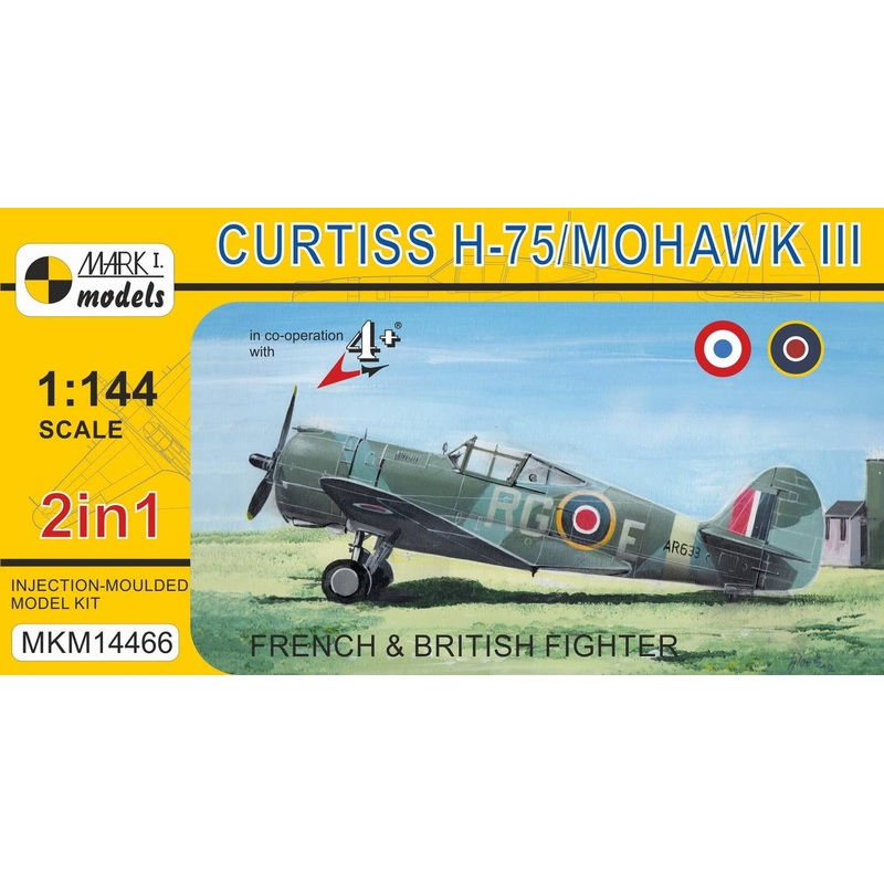 1/144 Curtiss H-75/Mohawk Mk.III 'French & British Fighter' (2in1)