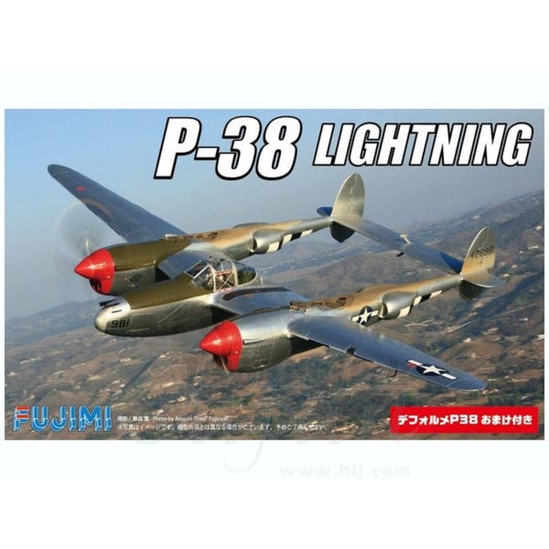 1/144 P38 Lightning (2pcs) with Deformed P38 (1pc)