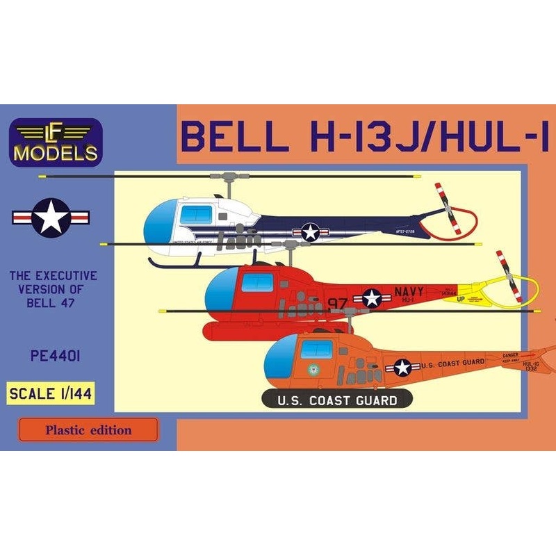 1/144 Bell H-13J/HUL-1 (US VIP Transport, USN, USCGuard) (2in1)
