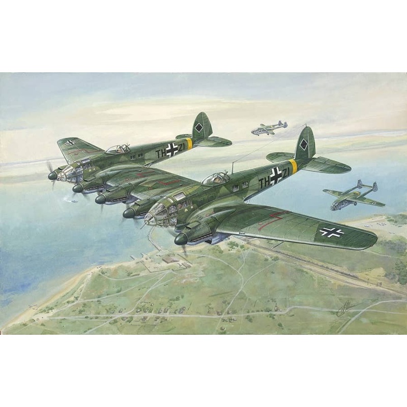 1/144 Heinkel He111Z-1 Glider Towed Twin-Boom Transport Aircraft