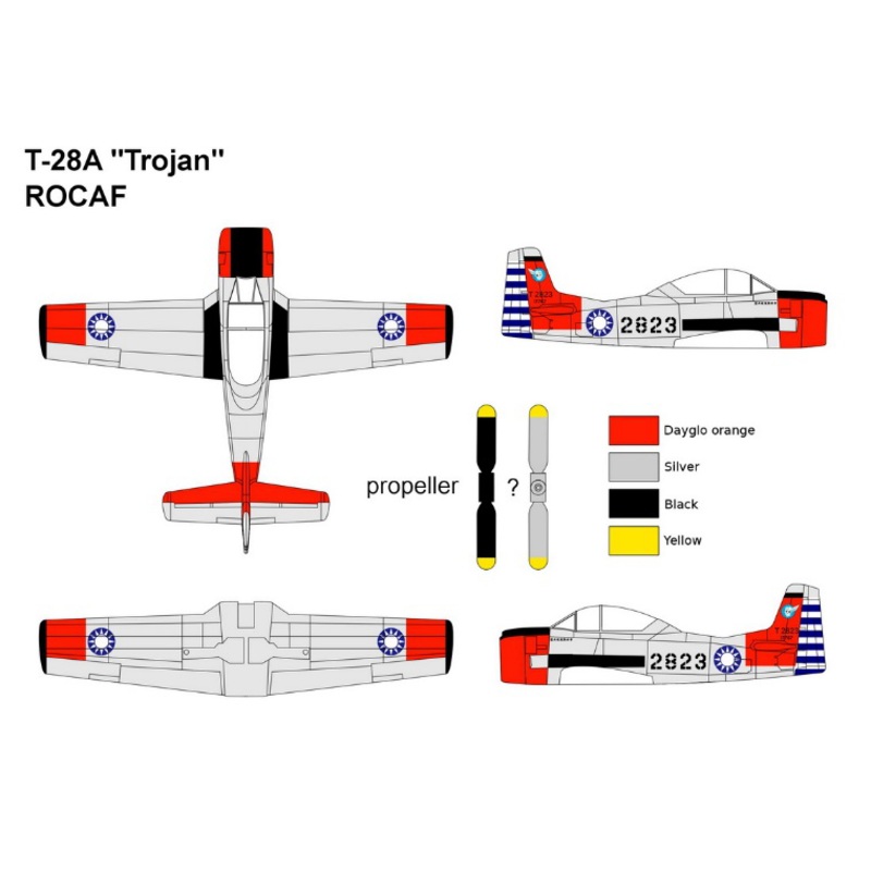 1/144 N.A. T-28A Trojan ROCAF