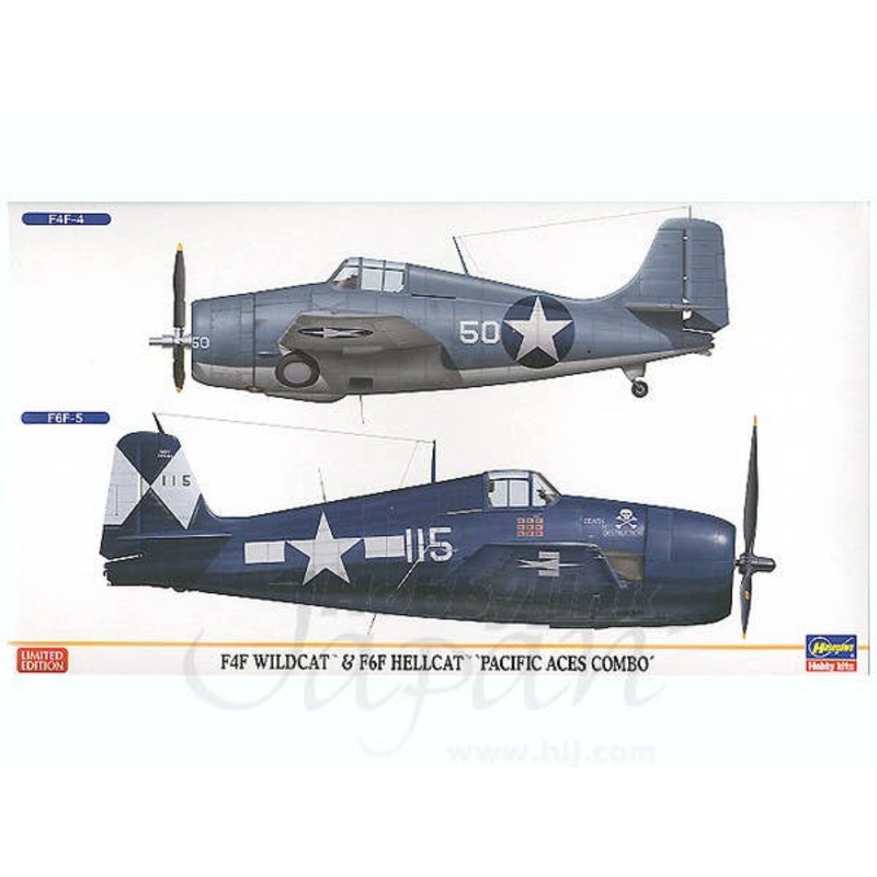 1/72 F4F Wildcat & F6F Hellcat Pacific Aces Combo (2kits) Ltd.