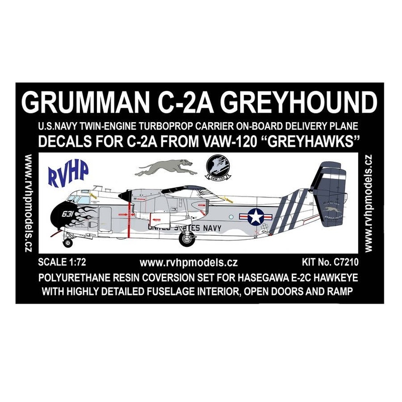 1/72 Grumman C-2A Greyhound (VAW-120 GREYHAWKS) Resin Conversion Kit