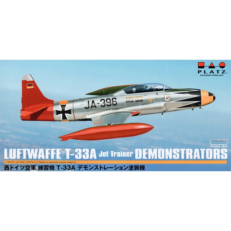 1/72 West German Air Force Training Aircraft T-33A Demonstration Painted Aircraft