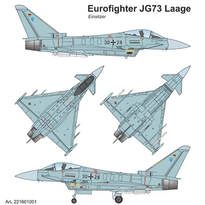 1/87 Eurofighter Typhoon Einsitzer JG-73 Laage