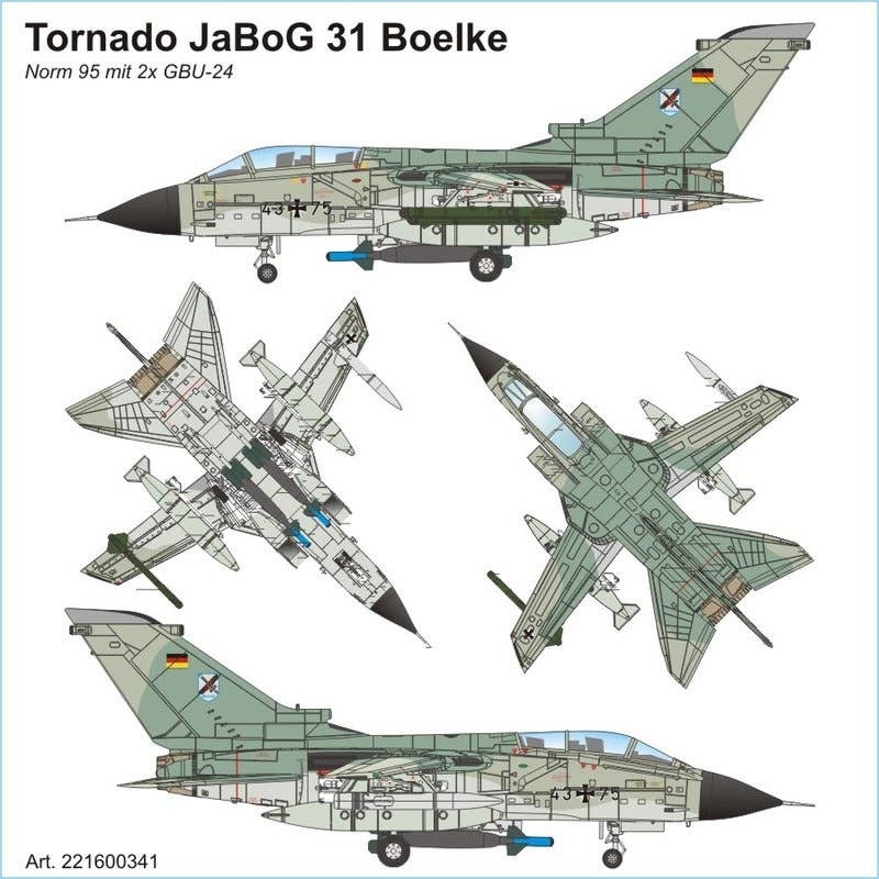 1/87 Tornado JaBoG 31 Boelke Norm 95 mit 2 GBU-24
