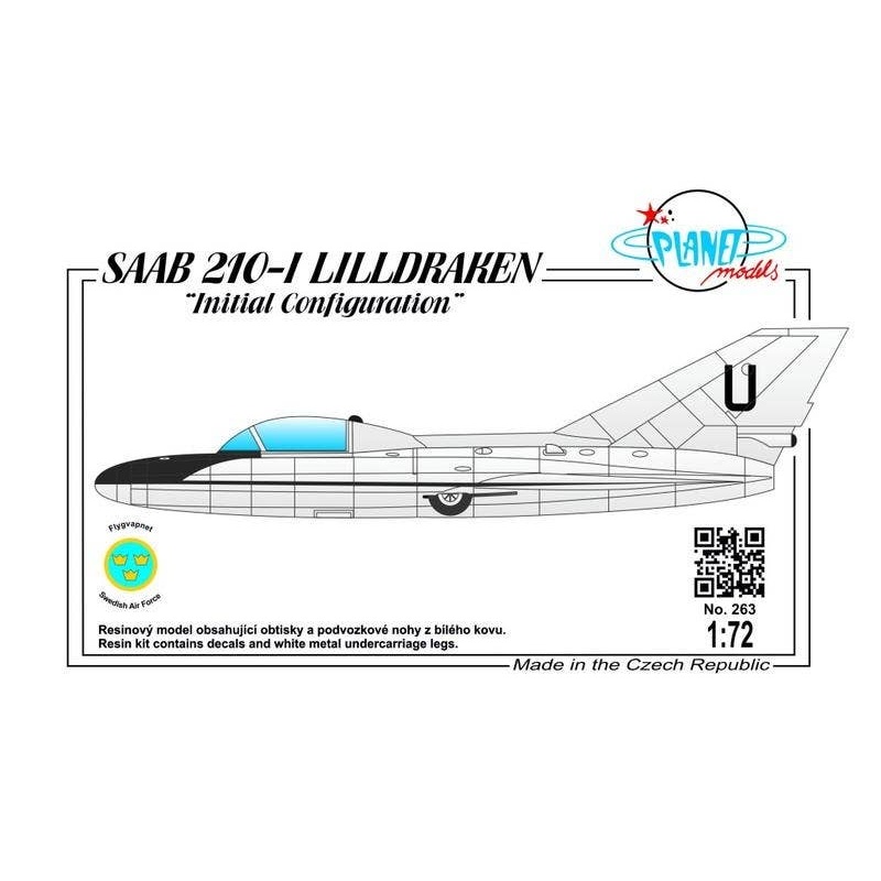 1/72 SAAB 210-I Lilldraken Early Type Resin Kit