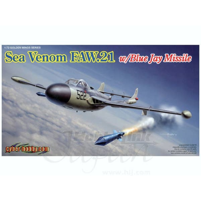 1/72 Sea Venom FAW.21 w/Blue Jay Missile