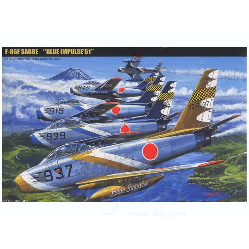 1/72 F-86F Saber Blue Impulse Tenryugumi Gold